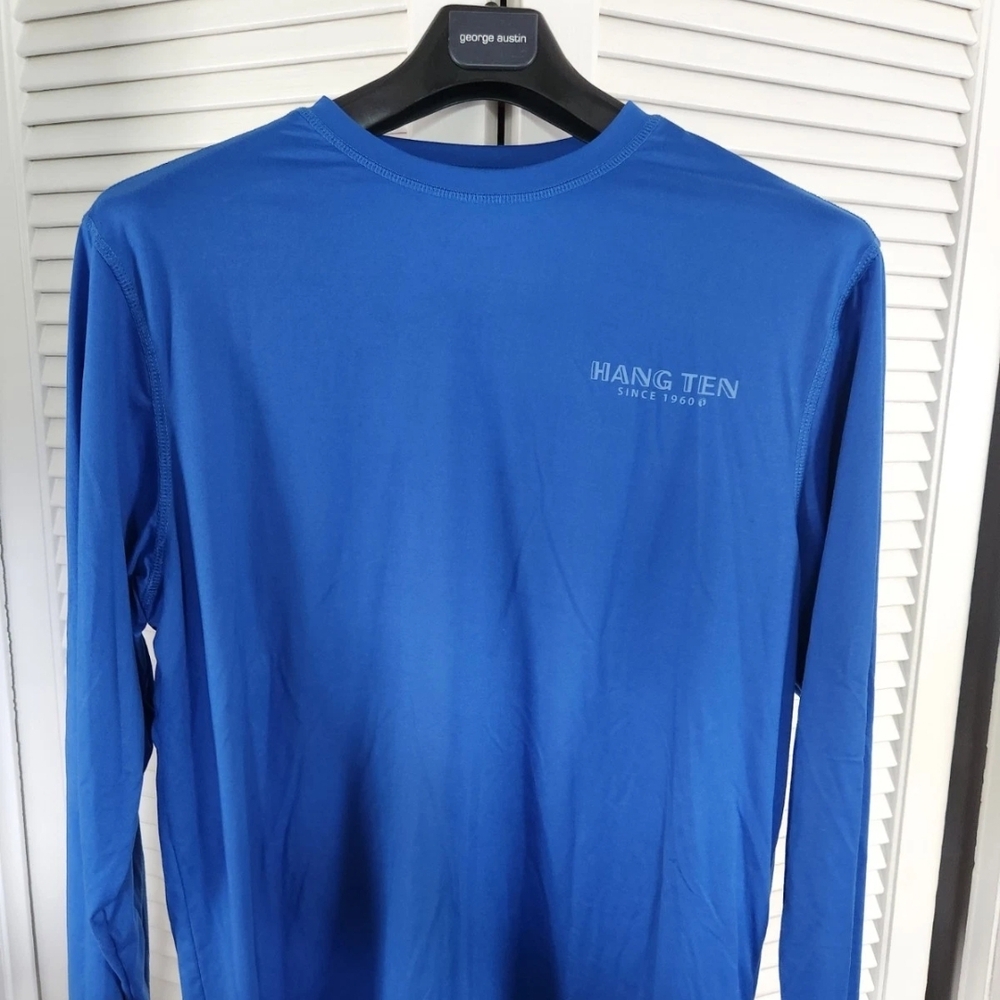 Hang Ten Men's Crewneck Long Sleeve -- ROYAL BLUE -- MEDIUM